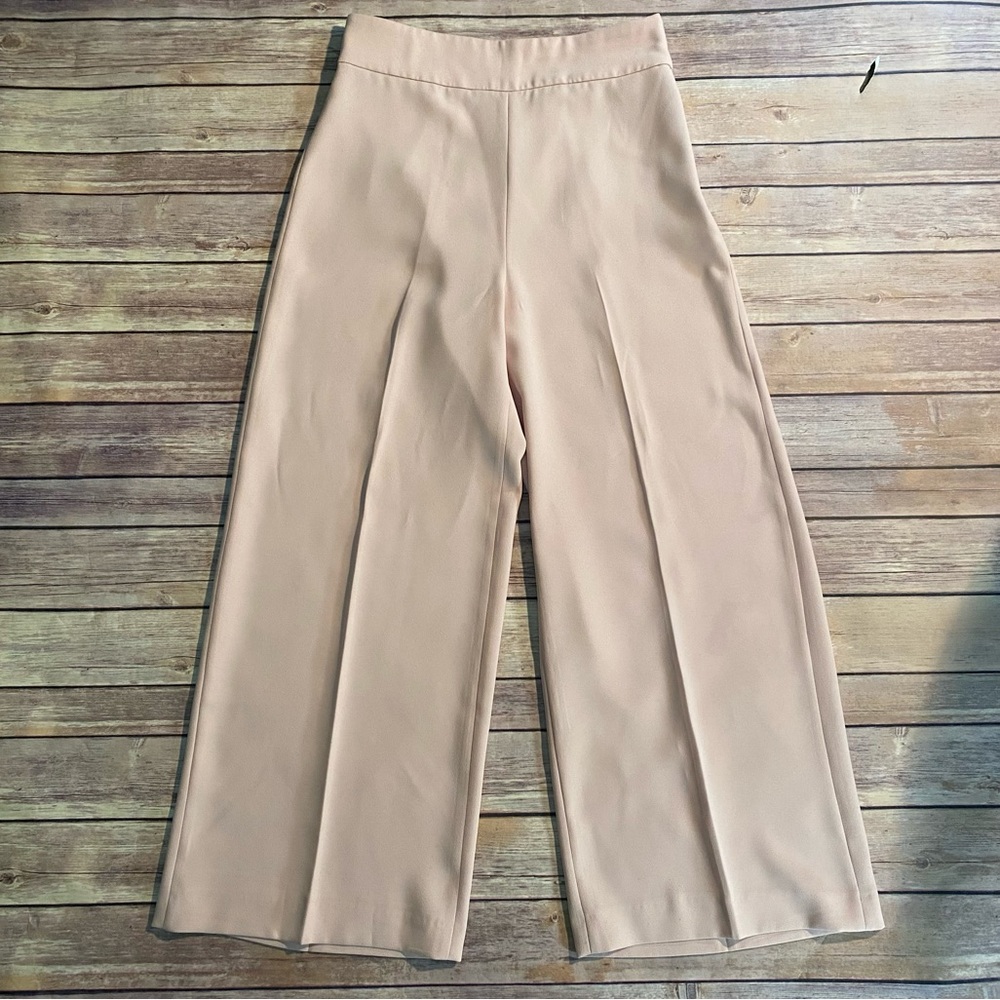 Preowned ZARA WOMAN Pink Wide leg pants size Small